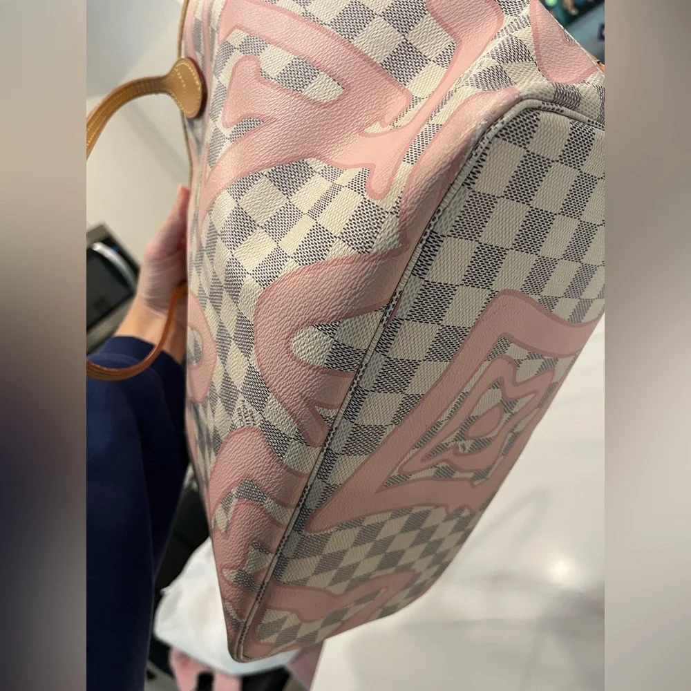 Louis Vuitton Damier Azur Tahitienne Neverfull w/Pouch MM - Picture 9 of 16